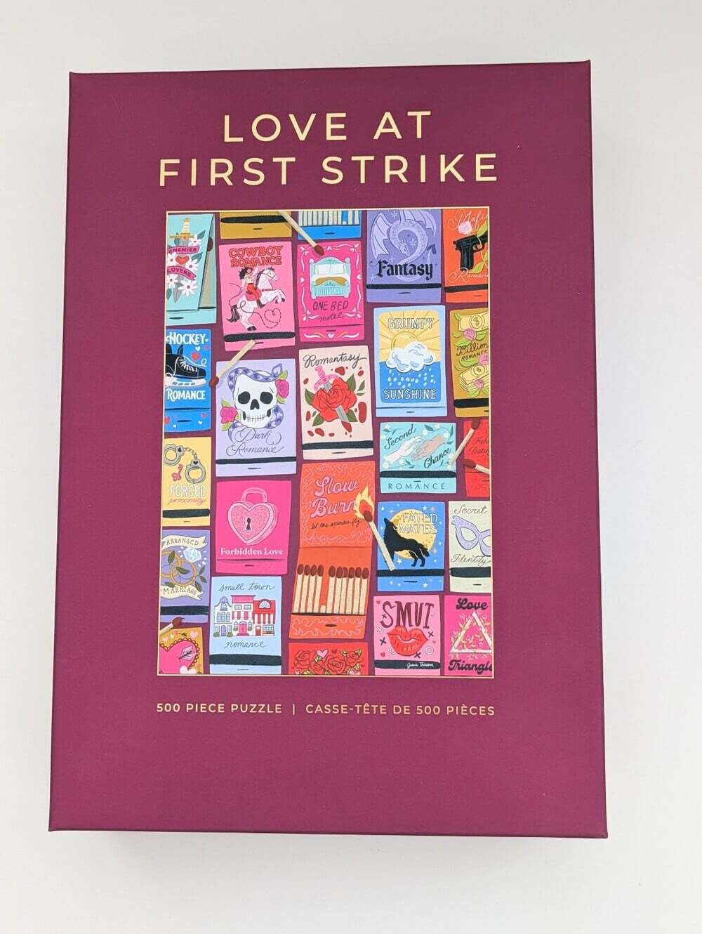 NEW IN BOX Hobbry "Love At First Strike" 500-Piece Puzzle